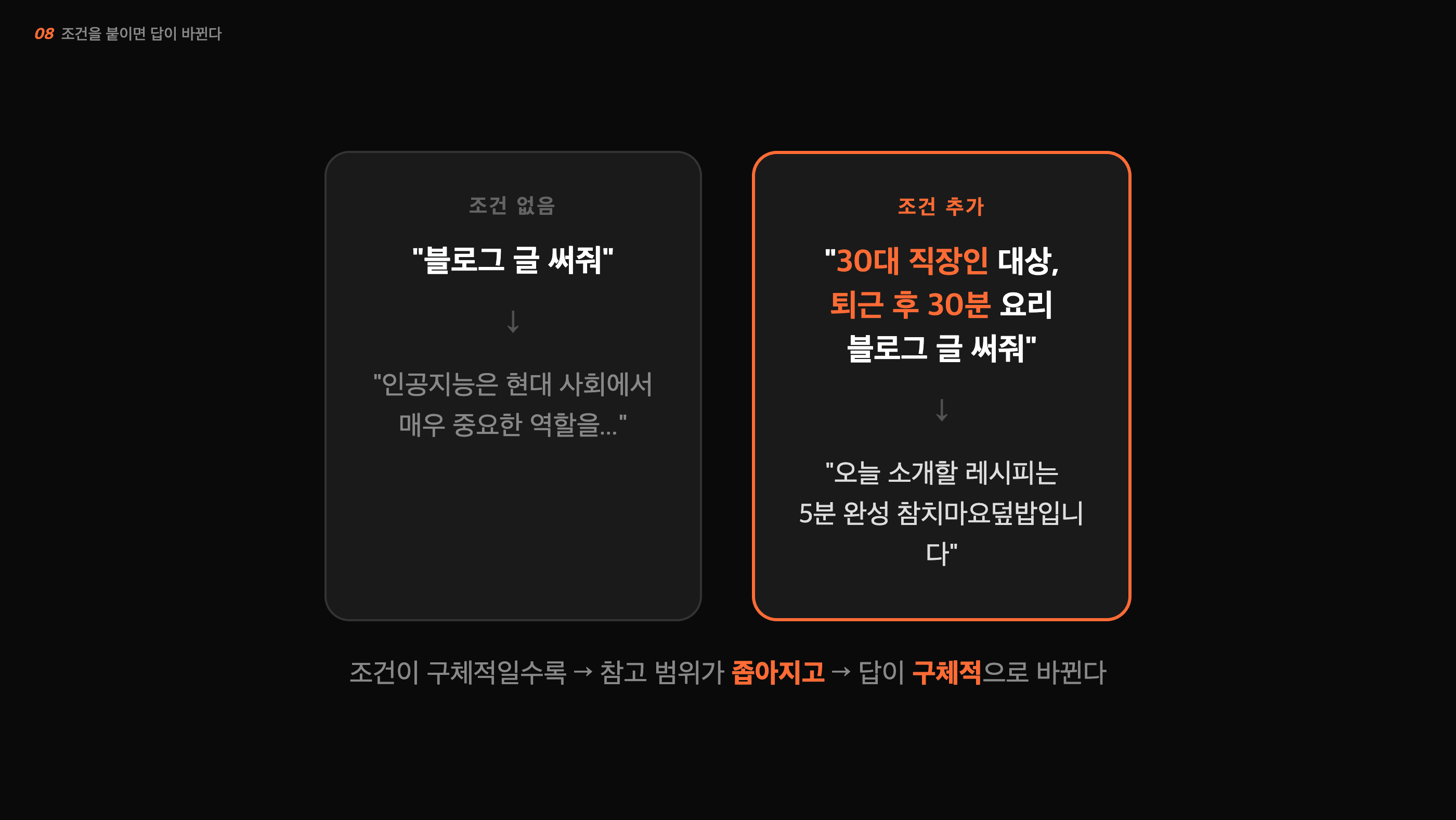 조건을 붙이면 답이 바뀐다
