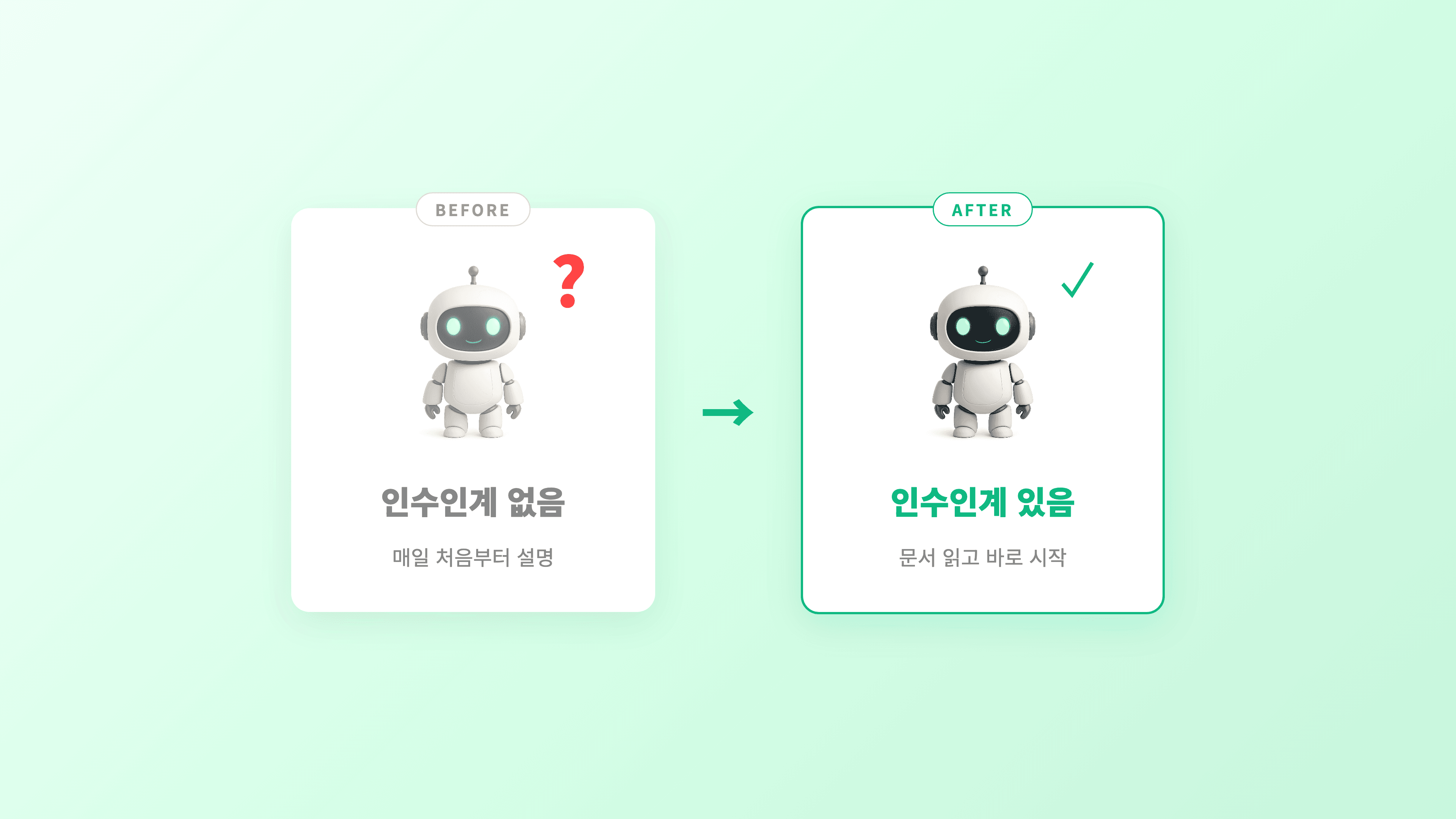 인수인계 문서가 있으면 AI가 바로 일할 수 있다